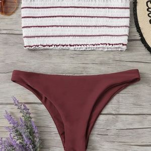maroon bikini set🤍